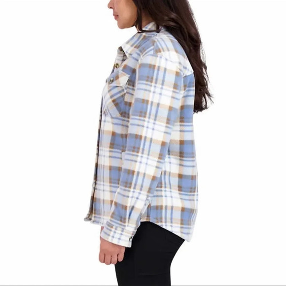 Sage Ladies' Plush Shirt Jacket - Picture 3 of 9